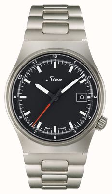 Sinn 544 RS Automatik (38,5 mm) mattschwarzes Zifferblatt / Edelstahlarmband mit H-Gliedern 544.011 H LINK