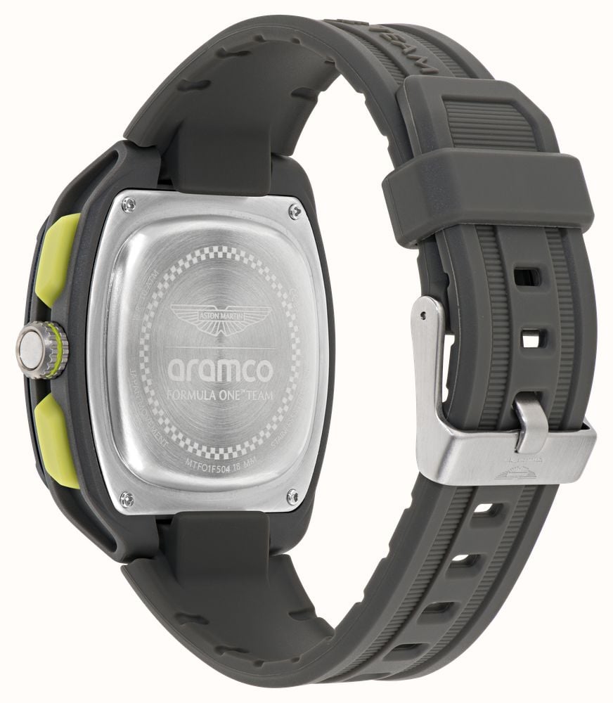 Aston Martin Aramco Formula One™ Team OVR W Quartz Chronograph (44mm) Yellow Dial / Grey Silicone Strap Watch MTFO1F504 - alternative Ansicht 4