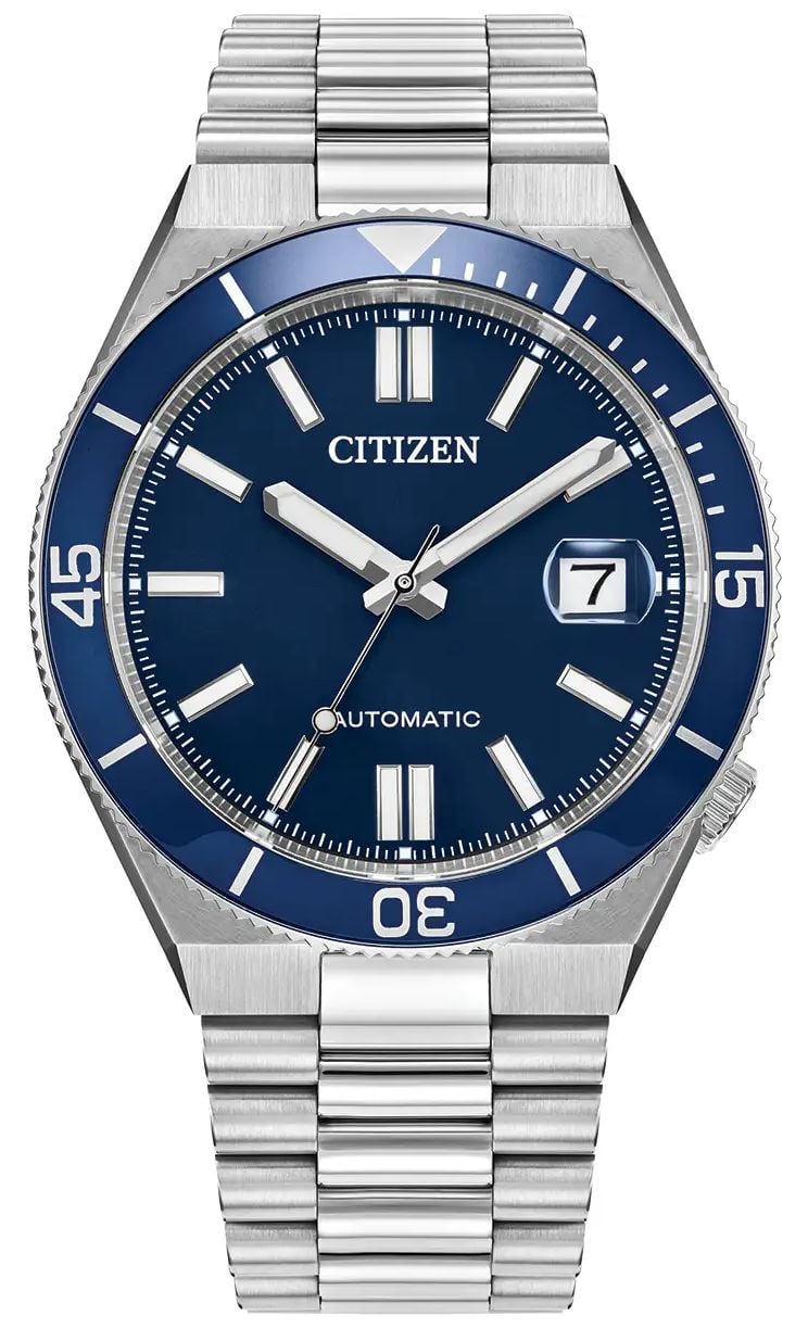 Citizen Tsuyosa Shore Automatic 40mm Deep Blue Sunray Dial Watch