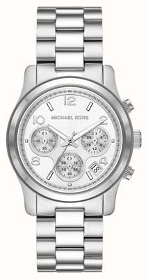 Michael Kors Women's Runway | Silver Chrono Dial | Stainless Steel Bracelet MK7325