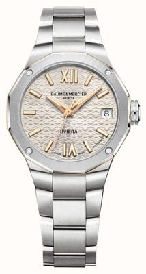 Baume & Mercier Women's Riviera Automatic (33mm) Champagne Dial / Stainless Steel Bracelet M0A10730