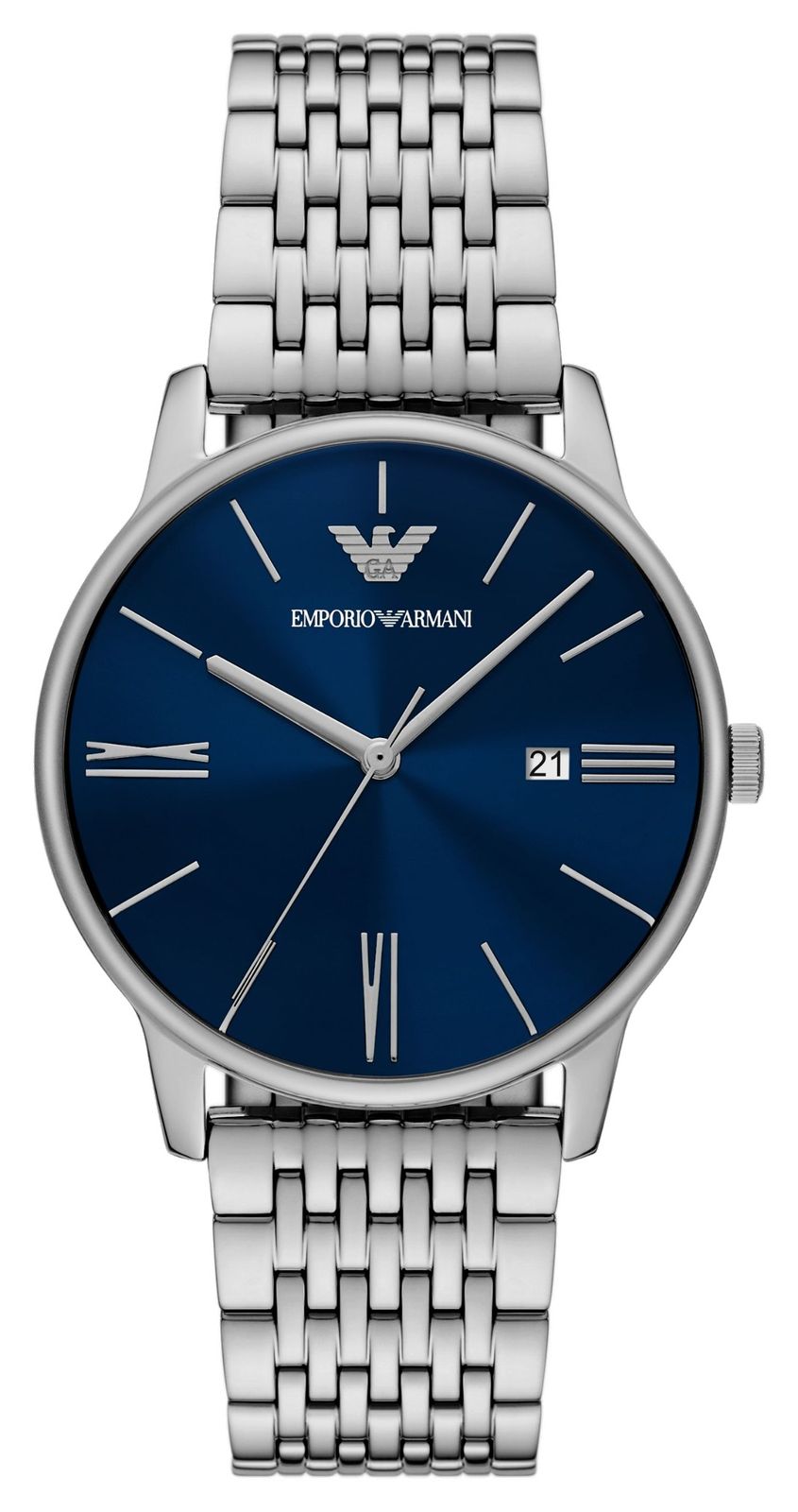 Emporio Armani homme Ã  quartz (39 mm) cadran bleu / montre
