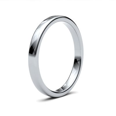 James Moore Wedding Ring | 钯金 500 | 2.5毫米 | 中号 | 软地 | ag_2.5lms-pd5 AG_2.5LMS-PD5