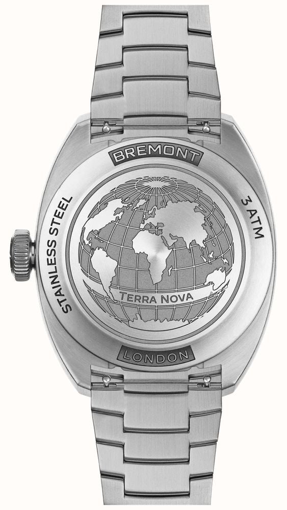 Bremont Terra Nova Jumping Hour Automatic (38mm) Closed-Case Dial / Stainless Steel Bracelet TN38-JH-SS-CC-B - vista alternativa 2
