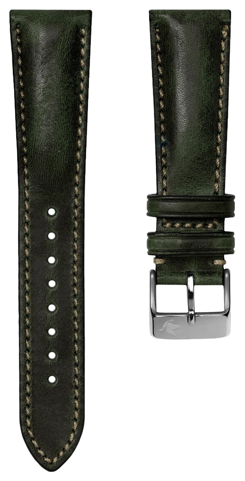 Duckworth Prestex Bracelet en cuir vÃ©ritable Horween vert montre