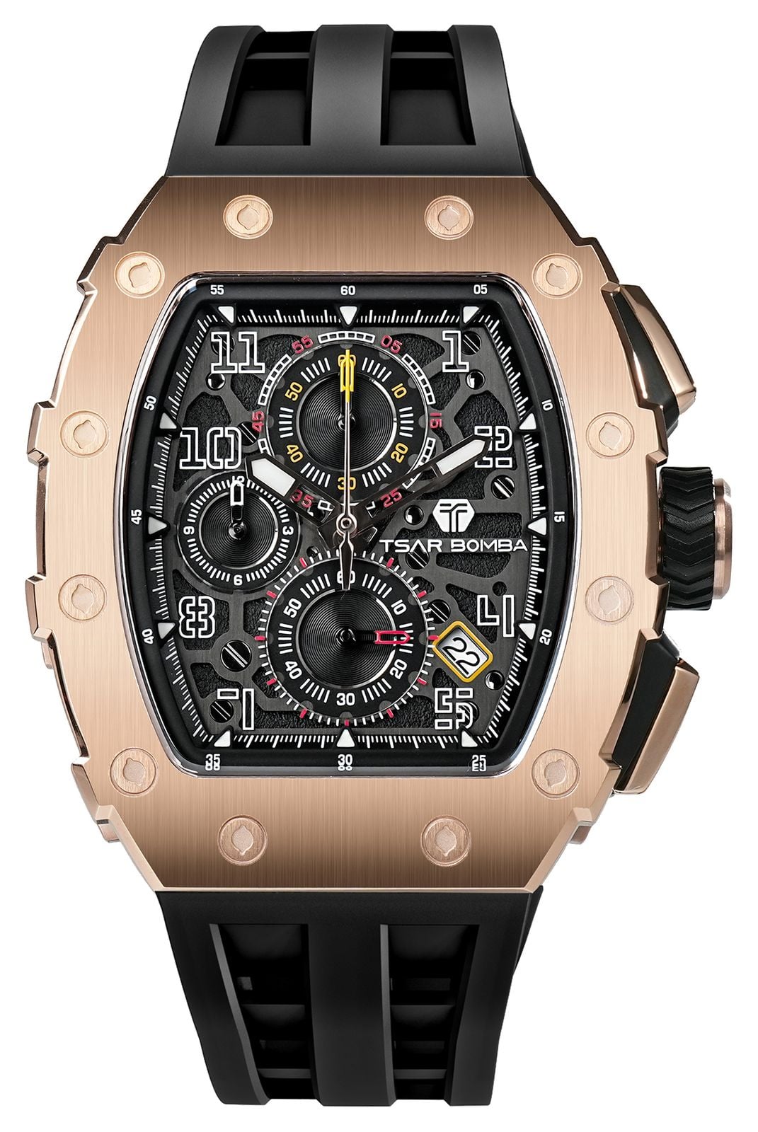 TSAR BOMBA Elemental Series Quartz Calendar (43.5mm) Black Watch