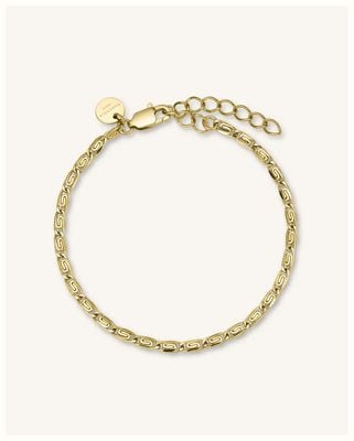 Rosefield Jewellery Contemporary Roset Gold Swirl Bracelet JTBRSG-J384