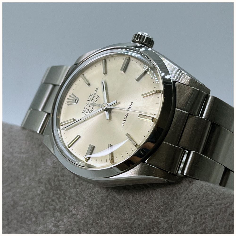 Pre-owned Rolex Oyster Perpetual Air King (33mm) Champagne Dial / Stainless Steel Bracelet Watch JMP-356144 - alternate view 7