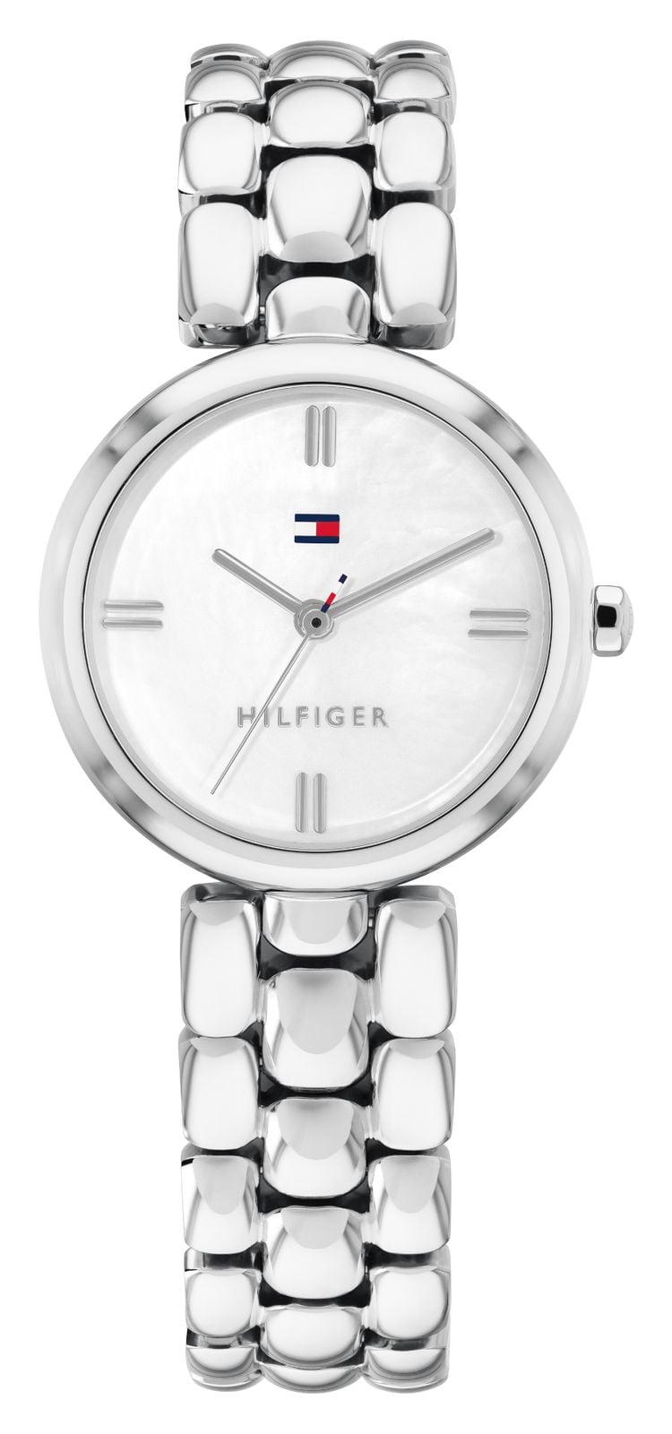 Tommy Hilfiger Annie Edelstahlarmbanduhr mit weißem uhr