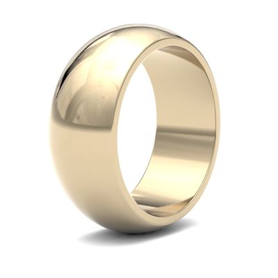 James Moore Wedding Ring | Or jaune 9 carats | 8 mm | lourd | taille D | ag_8lhd-9y AG_8LHD-9Y