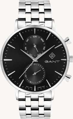 GANT Park Hill Day-Date II (43,5 mm), czarna tarcza / stal nierdzewna G121012