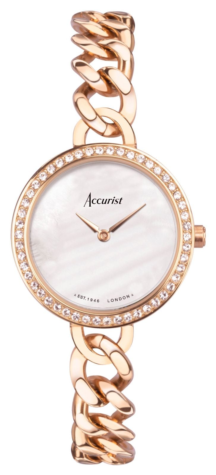 Accurist femme (28 mm) cadran en nacre blanche / montre