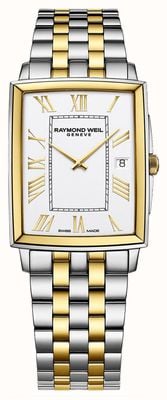 Raymond Weil Męski kwarcowy zegarek ze stali nierdzewnej Toccata w złotym odcieniu 5425-STP-00308