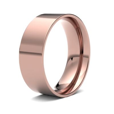 James Moore Wedding Ring | Oro rosa 18 carati | 7 mm | leggero | misura piatta | ag_7lle-18r AG_7LLE-18R