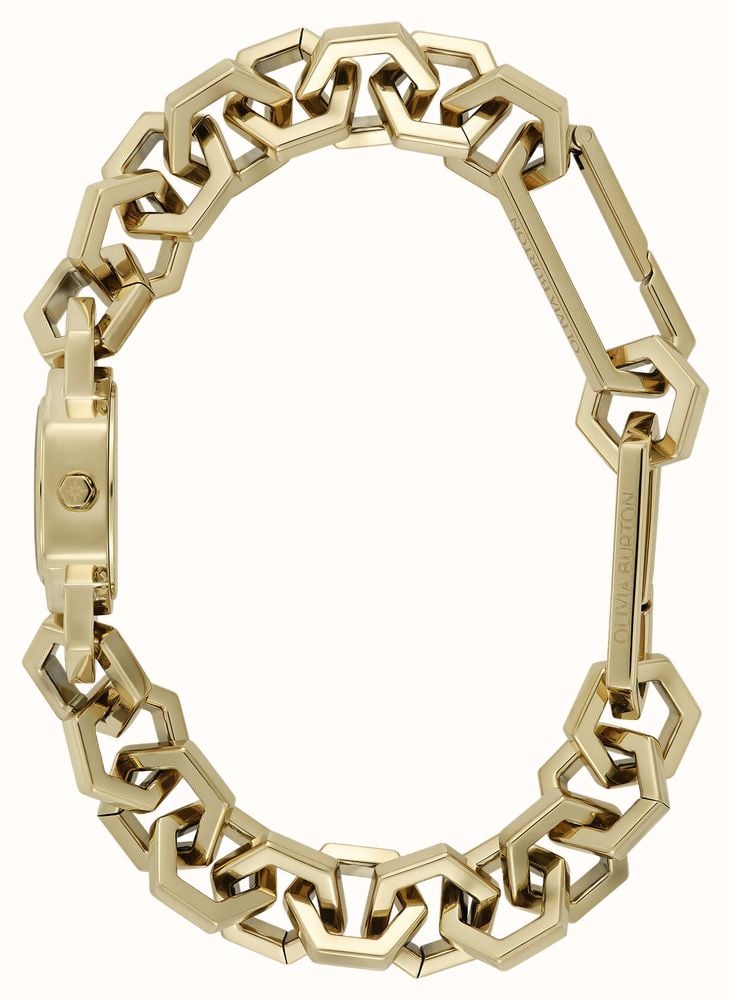 Olivia Burton 20mm Hex Link Mini Gold Bracelet 24000394 - vista alternativa 3