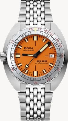 DOXA SUB 300T Aristera Professional (42.5mm) Orange Iconic Dial / Stainless Steel Rice-Grain Bracelet 840.10.351.10-SE10