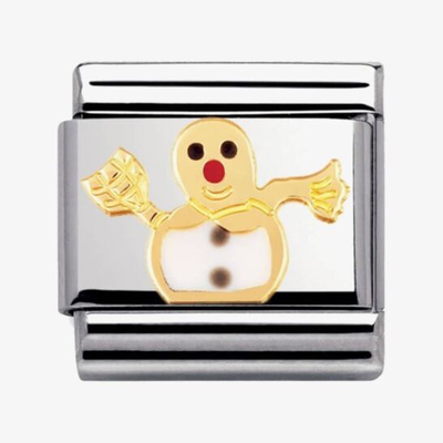 Nomination Classic Snowman 18ct Gold Charm 030225/04