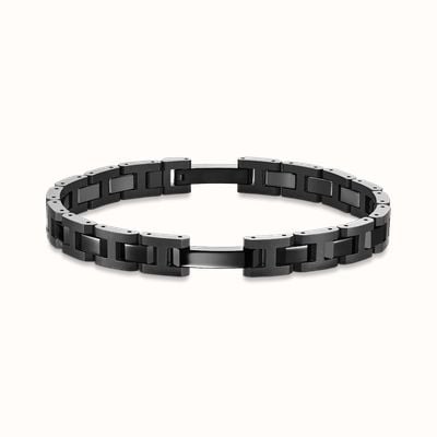 Herbelin Cap Camarat Bracelet - Black Sandblasted And Polished Ceramic - 8mm (Adjustable) BCC8CN