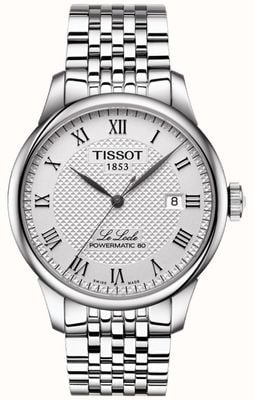 Tissot Relógio automático masculino de aço inoxidável, le locle powermatic 80 T0064071103300