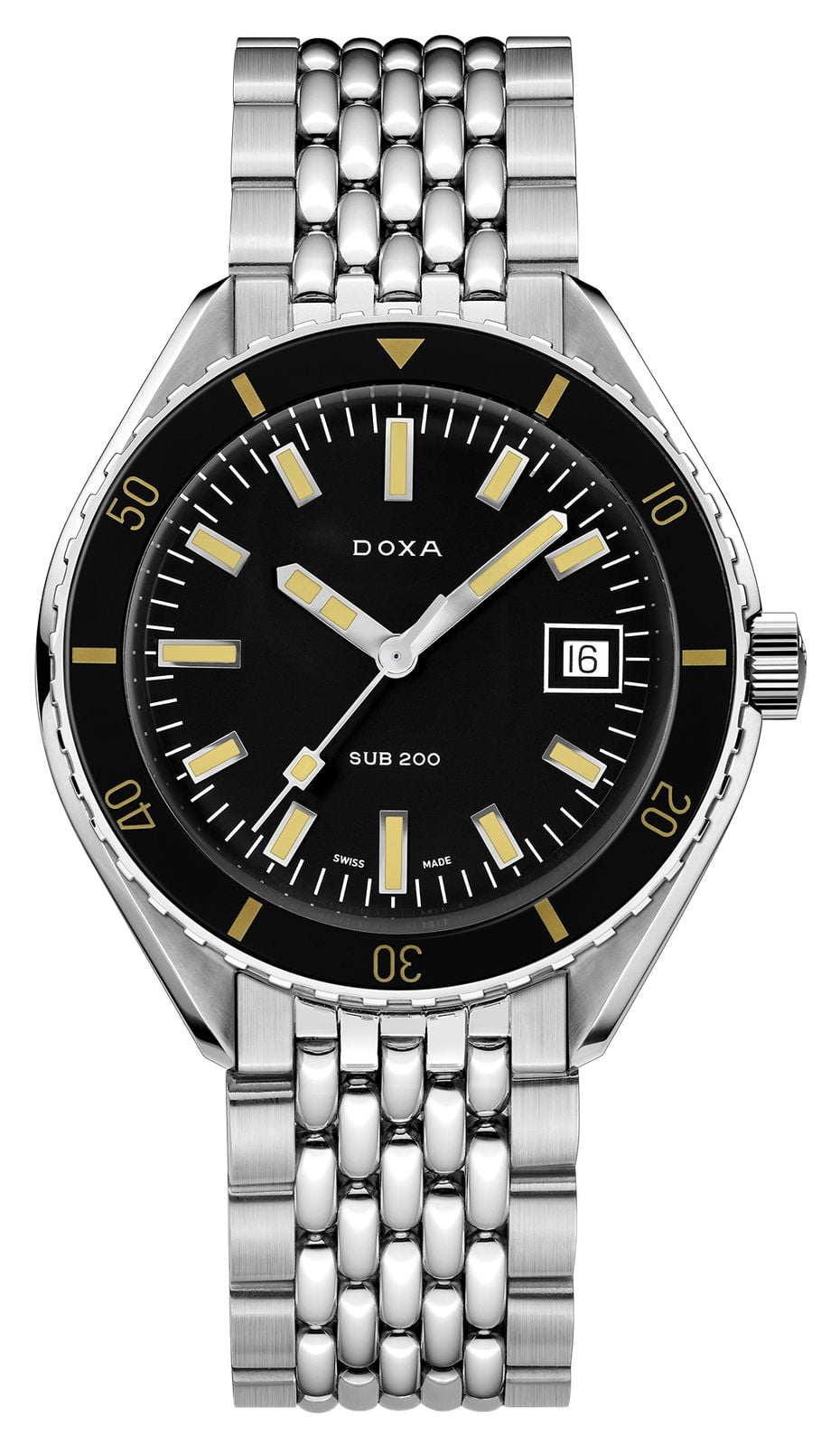 DOXA Sub 200 sharkhunter (42 mm) cadran noir emblÃ©matique montre