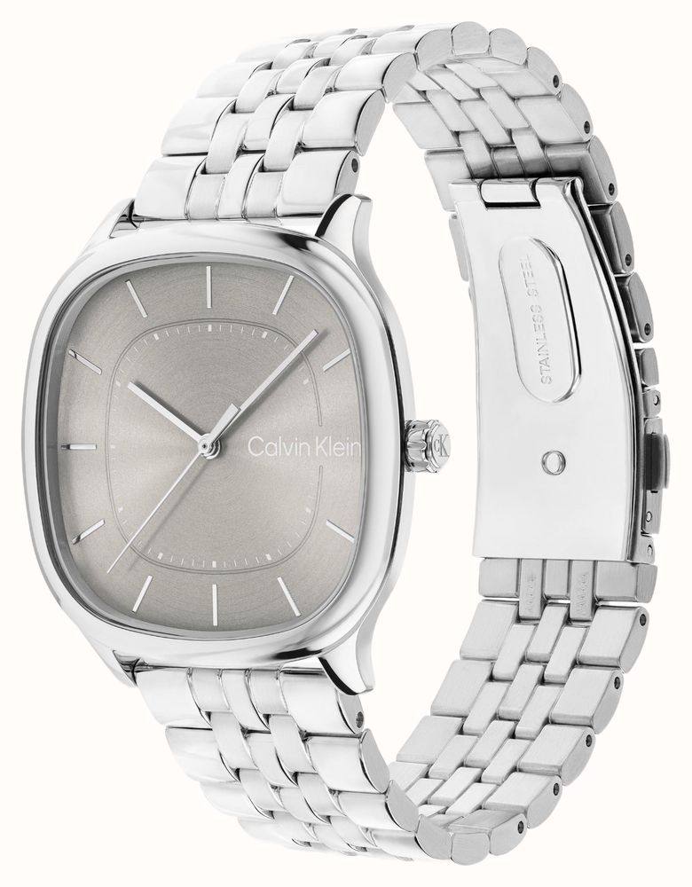 Calvin Klein CK Shape Quartz (37mm) Grey Sunray Dial / Stainless Steel Bracelet 25200581 - vista alternativa 2