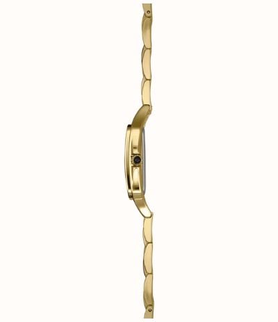 Herbelin Luna Diamond Quartz (24mm) Silver Guilloché Dial / Gold PVD Stainless Steel Bracelet 17457BP1N62Y01 - alternate view 2