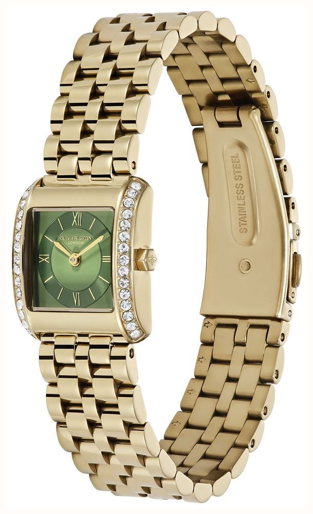 Olivia Burton 21mm Berkley Green & Gold Bracelet 24000382 - 別ビュー 2