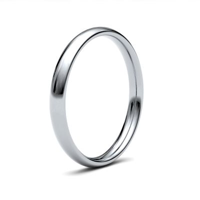 James Moore Wedding Ring | 铂金 | 2.5毫米 | 中号 | 传统宫廷尺寸 | ag_2.5gmc-pt AG_2.5GMC-PT