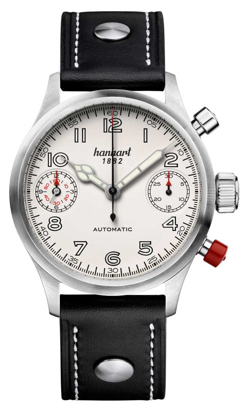 Hanhart Chronographe automatique Pioneer Twindicator (45 mm montre