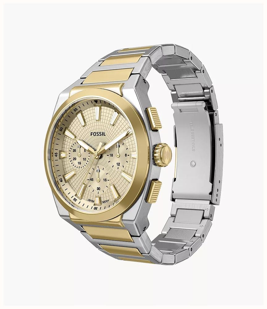 Fossil Everett 44 mm Chronograph Two-Tone Stainless Steel FS6243 - vista alternativa 5