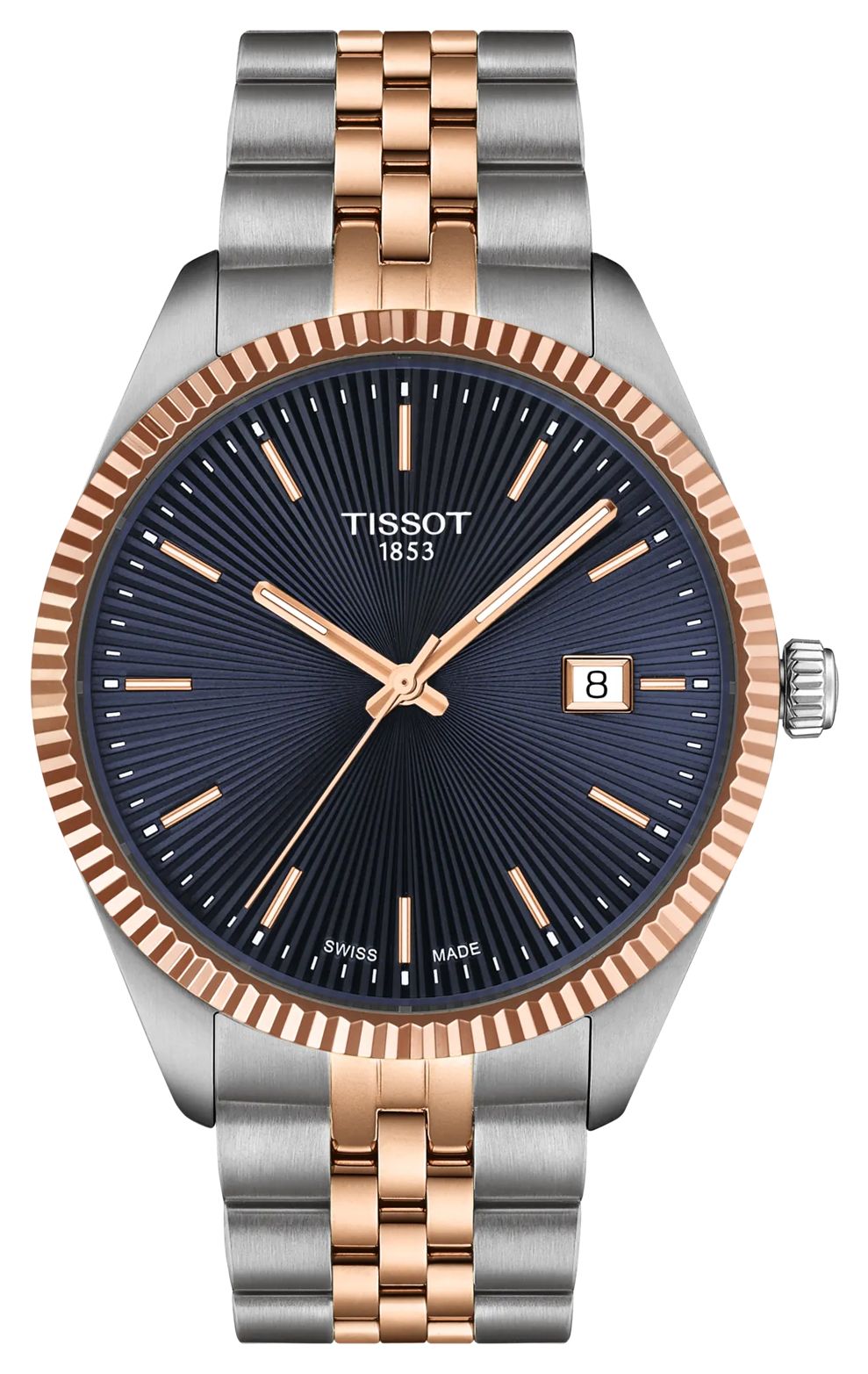 Tissot Ballade quartz (40 mm) cadran guillochÃ© bleu profond montre