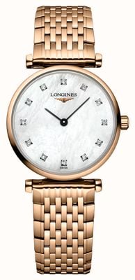 LONGINES La grande classique de Longines (24 mm) cadran en nacre / bracelet en acier inoxydable PVD or rose L42091978