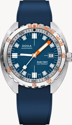 DOXA SUB 750T Caribbean (45mm) Blue Iconic Dial / Blue FKM Rubber Strap 825.10.201.32