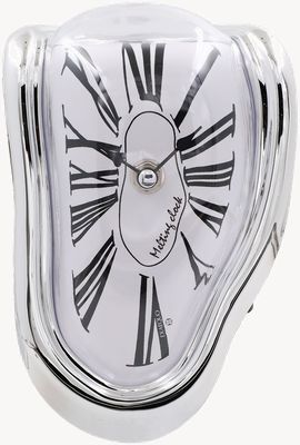 Exaequo Melting Watch Reloj de fusión - caja ABS color plata - esfera blanca EX 0011.0002