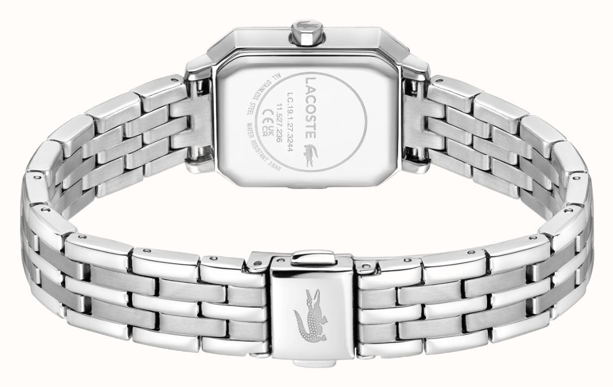 Lacoste Parisienne Quartz (22.8x27mm) Blue Sunray Dial / Stainless Steel Bracelet 2001440 - alternatieve weergave 3