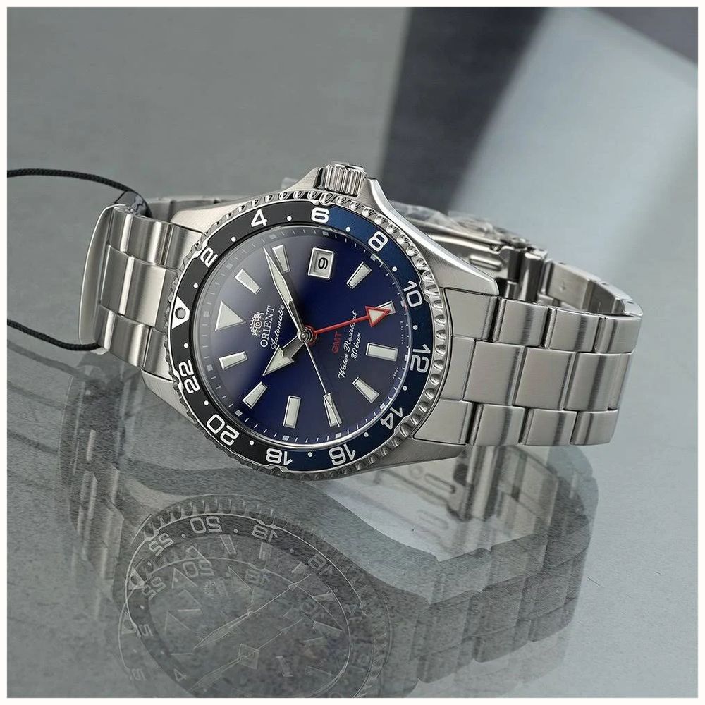 Orient Mako GMT Automatic Men's Stainless Steel Blue Dial 42mm RA-BC0003L30B - vista alternativa 4