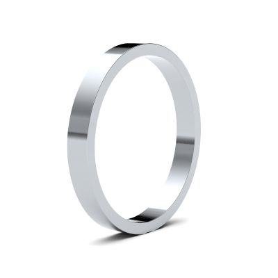 James Moore Wedding Ring | 钯 500 | 2.5毫米 | 轻 | 尺寸扁平 | ag_2.5llf-pd5 AG_2.5LLF-PD5