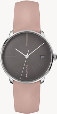 Junghans Meister fein kleine automatique 35mm anthracite/rose 27/4231.00