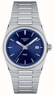 Tissot Prx 40 205 石英 35 毫米蓝色表盘 |不锈钢手链 T1372101104100
