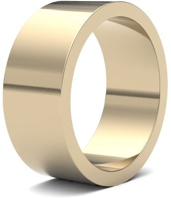 James Moore Wedding Ring  | 9ct Yellow Gold | 8mm | Light | Size Flat | AG_8GLF-9Y AG_8GLF-9Y