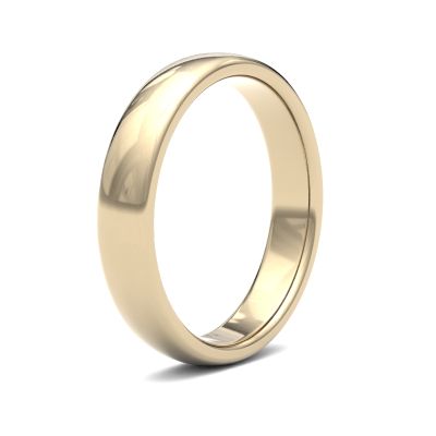 James Moore Wedding Rings | 18ct Yellow Gold | 4mm | Medium | Premium Court | AG_4LMP-18Y