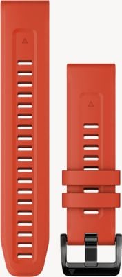 Garmin Quickfit 22 mm Armband nur feuerrotes Silikon 010-13111-04