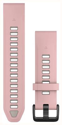 Garmin QuickFit® 20 Watch Strap Only (20mm) Dust Rose/Fog Gray Silicone 010-13391-05