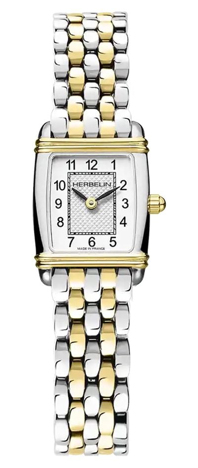Art DÃ©co Tonneau Quartz (17.8mm) Dial / Two- Watch - Herbelin - Modalova