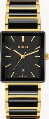 RADO Integrale quartz (31,5 mm) zwarte geborstelde wijzerplaat / zwarte hightech keramiek & PVD-band R20256162