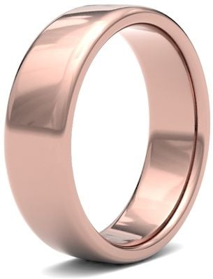 James Moore Wedding Ring  | 9ct Rose Gold | 6mm | Medium | Size Soft Court | AG_6GMS-9R AG_6GMS-9R
