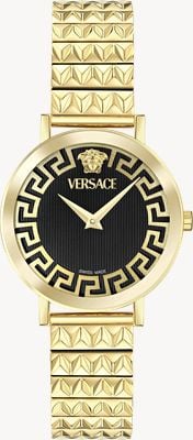 Versace Women's VERSACE Daedalus (35mm) Black Dial / Gold-Tone Stainless Steel Bracelet VE9A00524