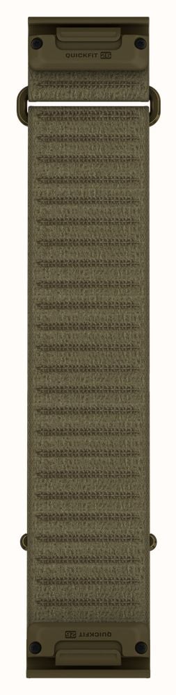 Garmin QuickFit Bands (26mm - Long) Drab Green ComfortFit Fabric - Strap Only 010-14508-16 - alternate view 2