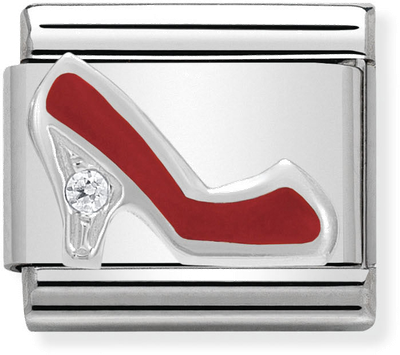 Nomination Classic Red Stiletto Sterling Silver & Steel Enamel Charm 330305/10