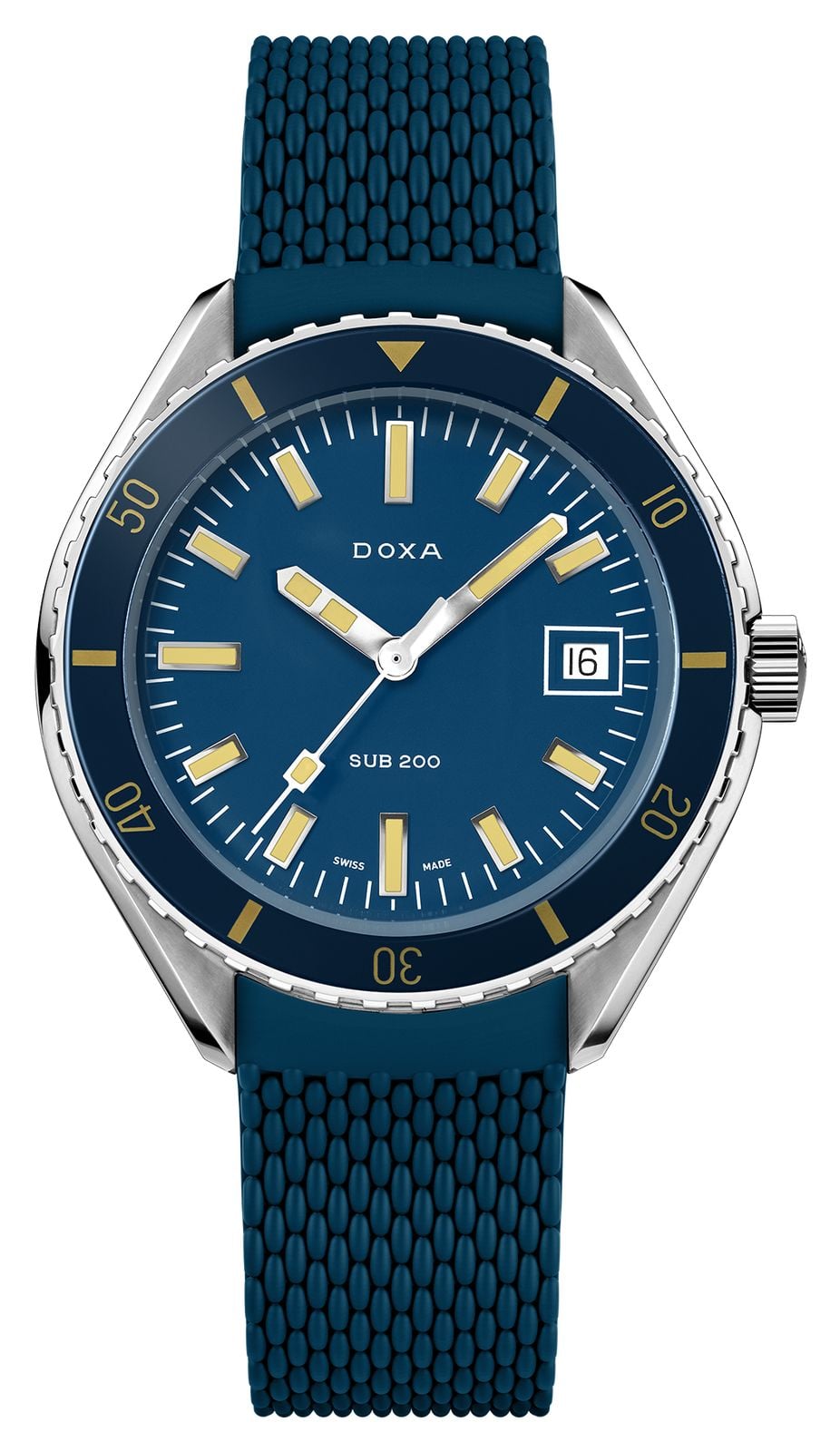 DOXA Sub 200 Caribbean (42 mm) cadran iconique bleu fonc montre